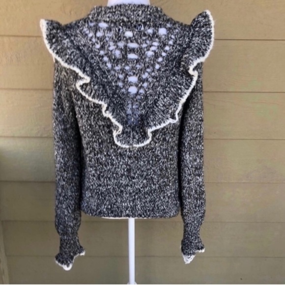 Wildfox Ruffle Trim Distressed Sweater Size S - Picture 5 of 5